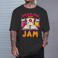 Reading Is My Jam Book Lover Kids Teacher T-Shirt Gifts for Him