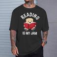 Reading Is My Jam Pun Book Lover & Reading T-Shirt Gifts for Him Reading Is My Jam Pun Book Lover & Reading T-Shirt Gifts for Him