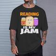 READING IS MY JAM Shirt I Love To Read Books T-Shirt Gifts for Him