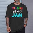 Reading Is My Jame Bookworm Books Teacher Bibliophile For Men Women Kids T-Shirt Gifts for Him