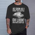 Reading Just One More Chapter Book Lover T-Shirt Gifts for Him