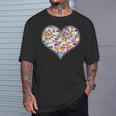Reading Library Books Lover Heart Librarian Awesome Cute T-Shirt Gifts for Him