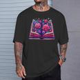 Reading Lover Librarian Book Lovers Flowers English Roses T-Shirt Gifts for Him