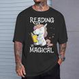 Reading Is Magical Book Lover Unicorn English Teacher Girls T-Shirt Gifts for Him