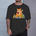 Reading For Men Women Books Cat Reading Lover T-Shirt Gifts for Him