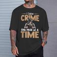 Reading Psychological Thriller Book Nerd Apparel Crime Books T-Shirt Gifts for Him Reading Psychological Thriller Book Nerd Apparel Crime Books T-Shirt Gifts for Him