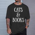 Reading Quote Cats & Books Reader Librarian Cat Mom Kitten T-Shirt Gifts for Him Reading Quote Cats & Books Reader Librarian Cat Mom Kitten T-Shirt Gifts for Him