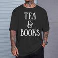Reading Quote Tea & Books Reader Librarian Tea Drinker T-Shirt Gifts for Him Reading Quote Tea & Books Reader Librarian Tea Drinker T-Shirt Gifts for Him