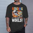 Reading Space Exploration Book Astronomy Lover Bookworm T-Shirt Gifts for Him Reading Space Exploration Book Astronomy Lover Bookworm T-Shirt Gifts for Him