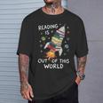 Reading Is Out Of This World Book Rocket Space Teacher T-Shirt Gifts for Him