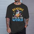 Reading Is Out Of This World Space Read Books Lover T-Shirt Gifts for Him