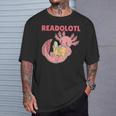 Readolotl An Axolotl That Read Many Books Axolotl T-Shirt Gifts for Him