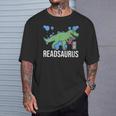 Readsaurus Reader Book Tyrannosaurus T-Rex Dinosaur Jurassic T-Shirt Gifts for Him