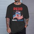 Red And Booked 4th Of July Patriotic Book Lover Art T-Shirt Gifts for Him