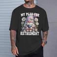 Retired Teacher Gnome Reading A Book Retirement Plan T-Shirt Gifts for Him Retired Teacher Gnome Reading A Book Retirement Plan T-Shirt Gifts for Him