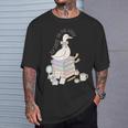 Retro Book SLP Goose On The Loose Speech Language Pathology T-Shirt Gifts for Him