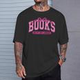 Retro Pink Coquette Bow Valentine Book Lover Varsity T-Shirt Gifts for Him Retro Pink Coquette Bow Valentine Book Lover Varsity T-Shirt Gifts for Him