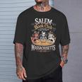 Retro Salem Book Club Bookish Witchy Spooky Halloween T-Shirt Gifts for Him