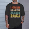 Retro I Survived Reading Banned Books And Got Smarter T-Shirt Gifts for Him Retro I Survived Reading Banned Books And Got Smarter T-Shirt Gifts for Him