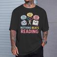 Rock Paper Scissors Nothing Beats Reading Book Lover T-Shirt Gifts for Him
