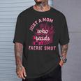Romantasy Merch Just A Mom Reads Fairy Smut Spicy Book Lover T-Shirt Gifts for Him