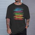 RtY Book Colorful Art Painting Graphic Motif Book Small T-Shirt Gifts for Him