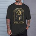 Salem Witch Book Club Bookish Halloween Full Moon Reader T-Shirt Gifts for Him