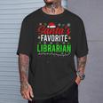 Santa's Favorite Librarian Cute Book Lover Christmas T-Shirt Gifts for Him Santa's Favorite Librarian Cute Book Lover Christmas T-Shirt Gifts for Him