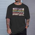 Say Gay Protect Trans Kids Read Banned Books LGBT Groovy T-Shirt Gifts for Him