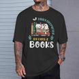 Saying About Books Easily Distracted By Cats And Books T-Shirt Gifts for Him