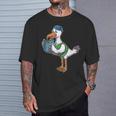 Seagull Reading Book Librarian T-Shirt Gifts for Him