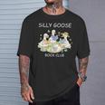 Silly Goose-Book Club Goose Reader Lover Bookish T-Shirt Gifts for Him