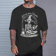 Skeleton Reading Book Club Just One More Chapter Crew T-Shirt Gifts for Him