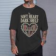 Soft Heart Dark Shelf Dark Romance Book Lover Goth Reading T-Shirt Gifts for Him Soft Heart Dark Shelf Dark Romance Book Lover Goth Reading T-Shirt Gifts for Him