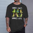 Sorry Can't Books Bye Dinosaur Librarian Bookworm Teacher T-Shirt Gifts for Him