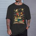 Space Books Planets Astronomy Physics Science Chemistry T-Shirt Gifts for Him Space Books Planets Astronomy Physics Science Chemistry T-Shirt Gifts for Him