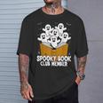 Spooky Book Club Member Halloween Bookish Ghost Lover T-Shirt Gifts for Him