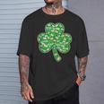 St Patricks Day Bookworm Shamrock Book Lover T-Shirt Gifts for Him