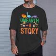 Summer Reading 2026 Dinosaurs Book Lover Unearth A Story T-Shirt Gifts for Him Summer Reading 2026 Dinosaurs Book Lover Unearth A Story T-Shirt Gifts for Him