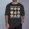 Summer Reading 2026 Unearth A Story Dinosaur Books Readers T-Shirt Gifts for Him