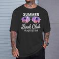 Summer Retro Book Club Beach Vacation T-Shirt Gifts for Him