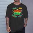 Superhero Uncle Costume For Men Comic Book Birthday T-Shirt Gifts for Him