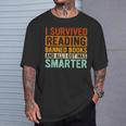I Survived Reading Banned Books Bookaholic Book Lovers T-Shirt Gifts for Him I Survived Reading Banned Books Bookaholic Book Lovers T-Shirt Gifts for Him