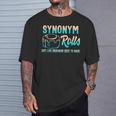 Synonym Rolls Grammar Teacher Literature Book Vocabulary For Men Women Kids T-Shirt Gifts for Him Synonym Rolls Grammar Teacher Literature Book Vocabulary For Men Women Kids T-Shirt Gifts for Him