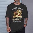 TBR Pile Bookworm Reading Books For a Book Lover T-Shirt Gifts for Him