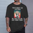 That's What i Do i Read Books i Drink Coffee Owl Teacher For Men Women Kids T-Shirt Gifts for Him