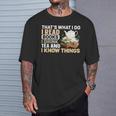 That's What I Do I Read Books I Drink Tea & I Know Things T-Shirt Gifts for Him That's What I Do I Read Books I Drink Tea & I Know Things T-Shirt Gifts for Him