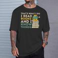 That's What I Do Reading Cat Book & Cat Lover T-Shirt Gifts for Him