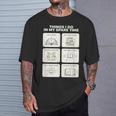 Things I Do In My Spare Time Reading Book Lover T-Shirt Gifts for Him