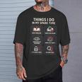 Thriller Reader Things I Do In My Spare Time Book Lover T-Shirt Gifts for Him Thriller Reader Things I Do In My Spare Time Book Lover T-Shirt Gifts for Him